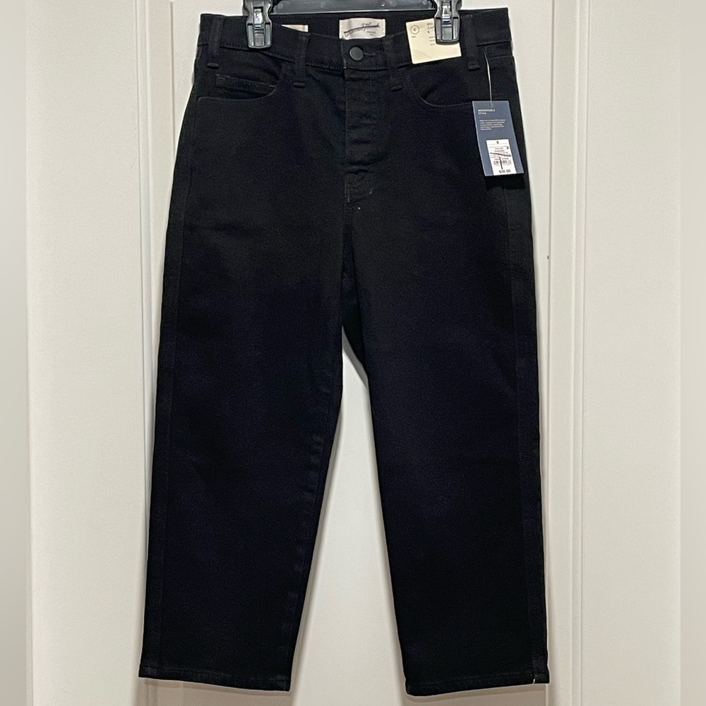 *NWT* 80’s 🔥 Womens Black Mid Rise 80s Slim Capri 20.5” Stretch Jeans Y2K